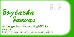 boglarka hamvas business card